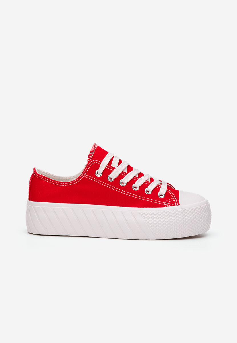 Scarpe da ginnastica con piattaforma Alisson rosso