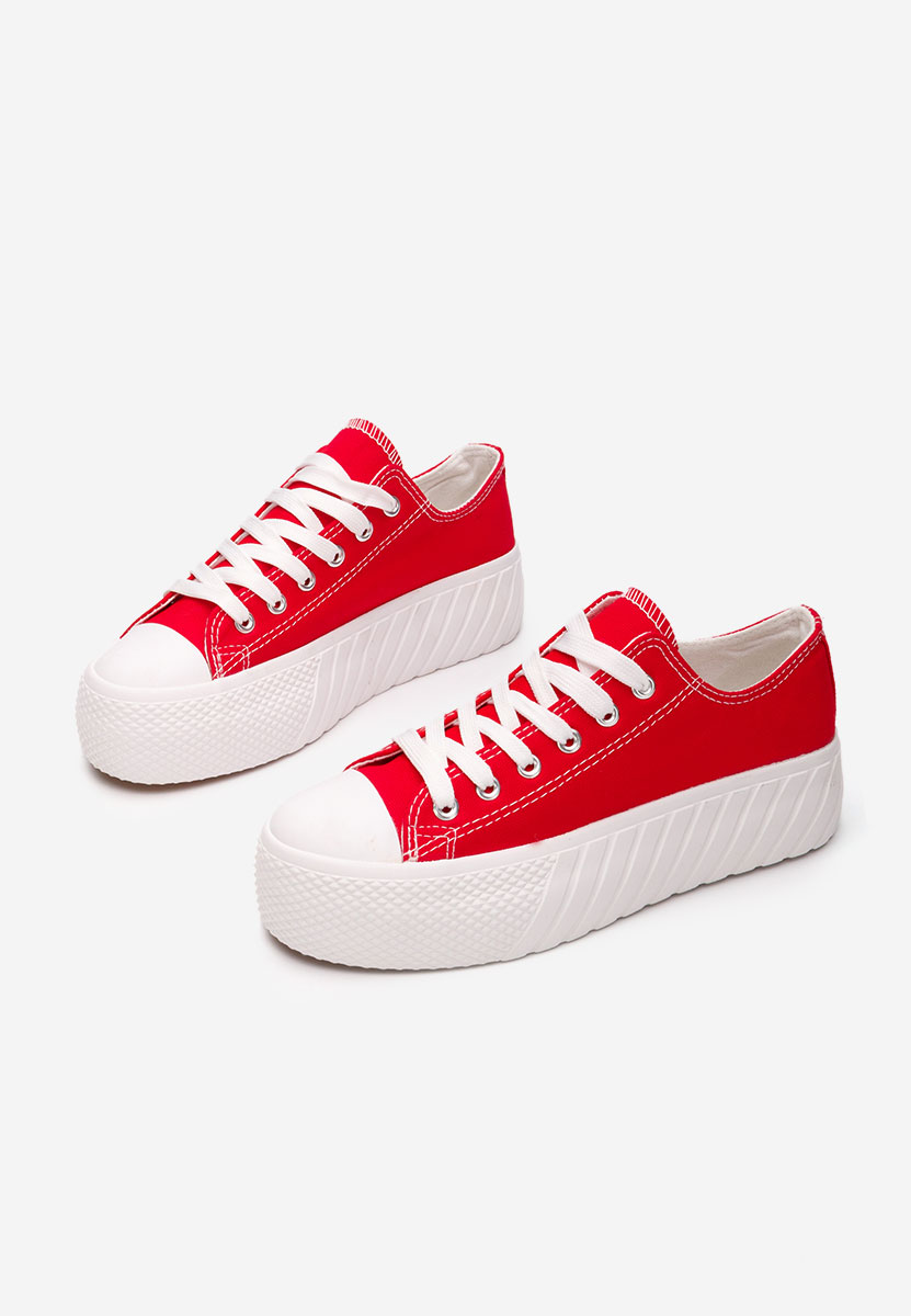 Scarpe da ginnastica con piattaforma Alisson rosso