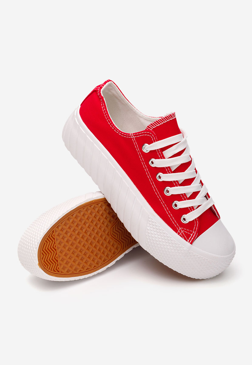 Scarpe da ginnastica con piattaforma Alisson rosso