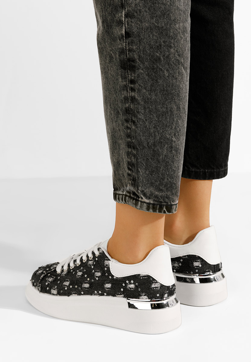 Sneakers con plateau Tanida nero