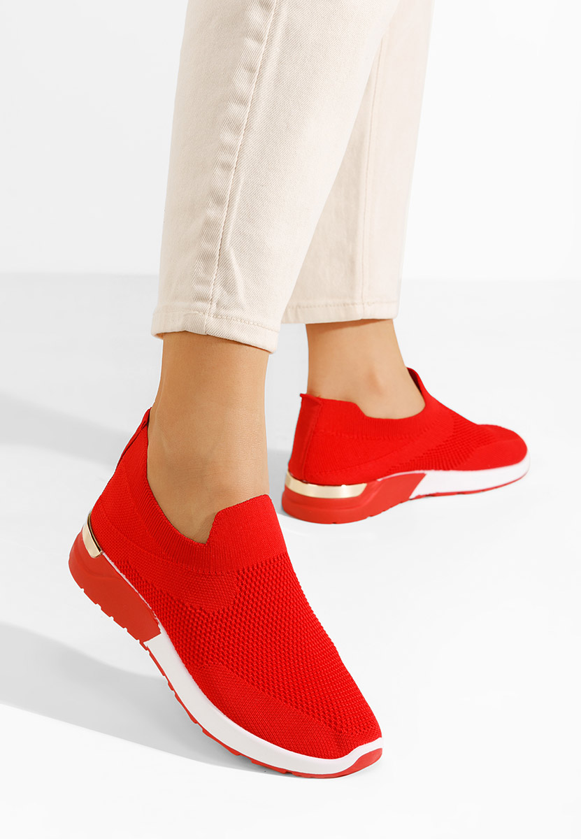 Scarpe da ginnastica slip-on Aderine rosso