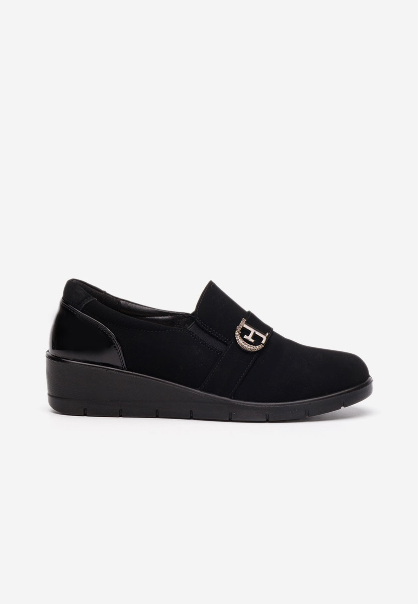 Mocassini donna platform Gernia nero