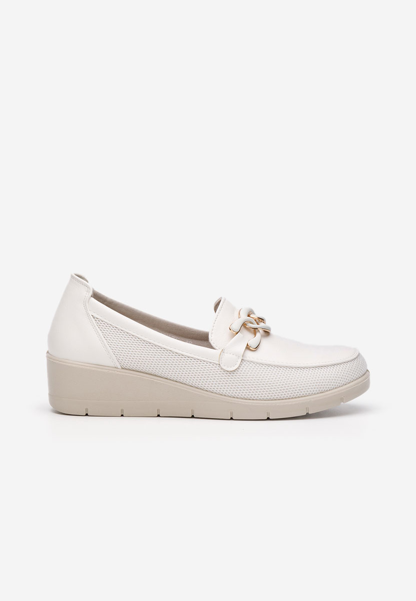 Mocassini donna platform Iteria bianchi