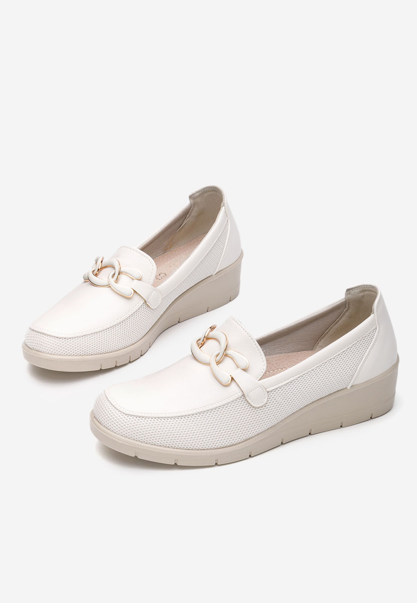 Mocassini donna platform Iteria bianchi