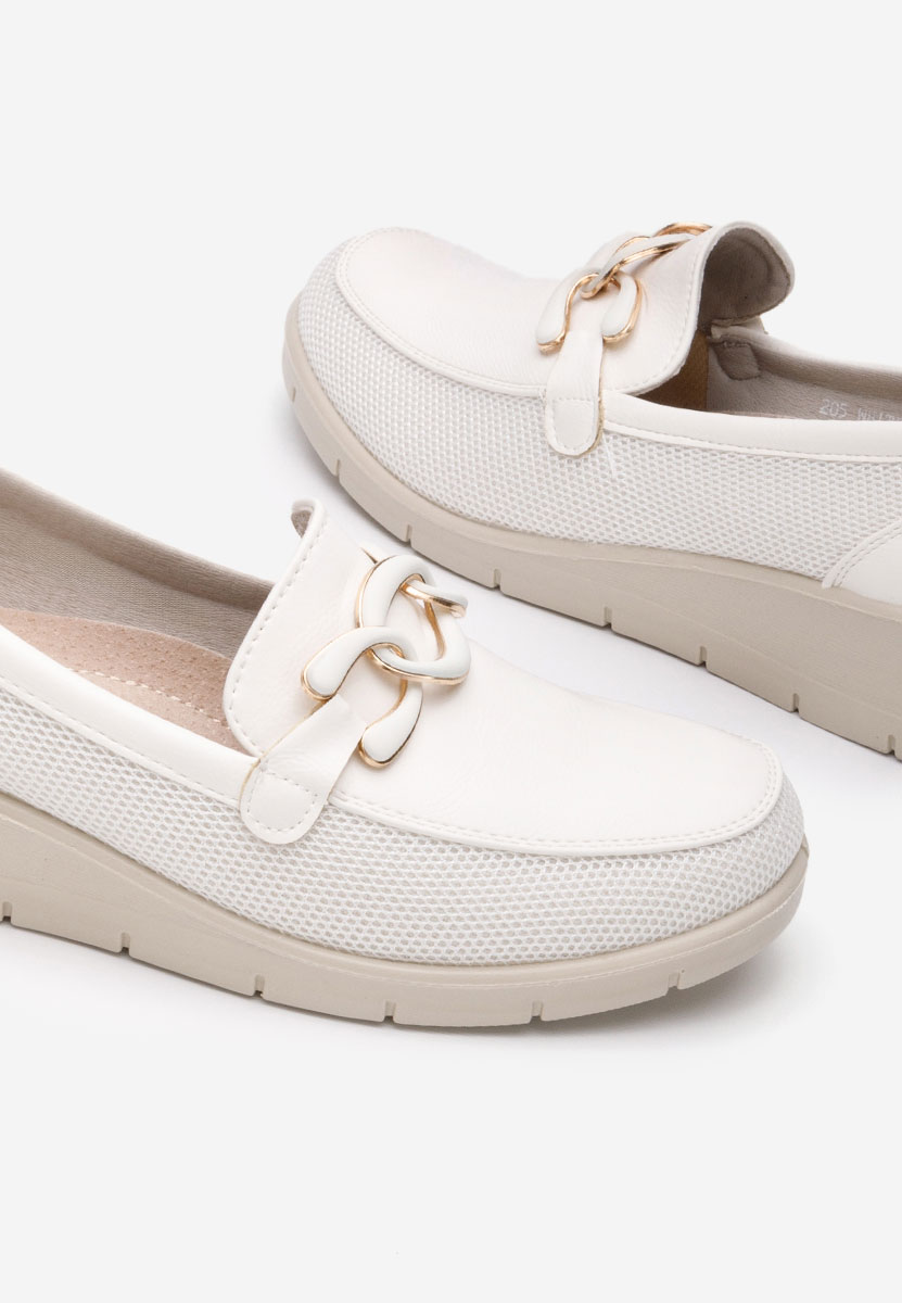 Mocassini donna platform Iteria bianchi