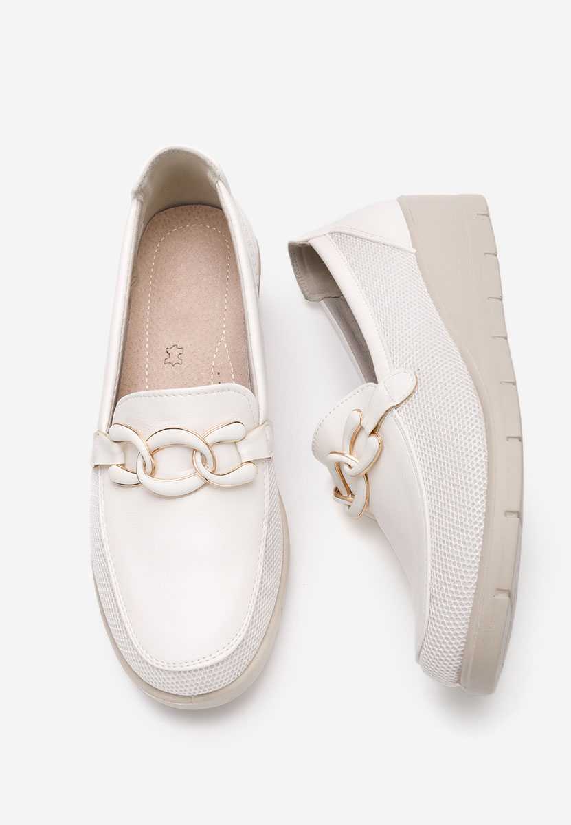 Mocassini donna platform Iteria bianchi