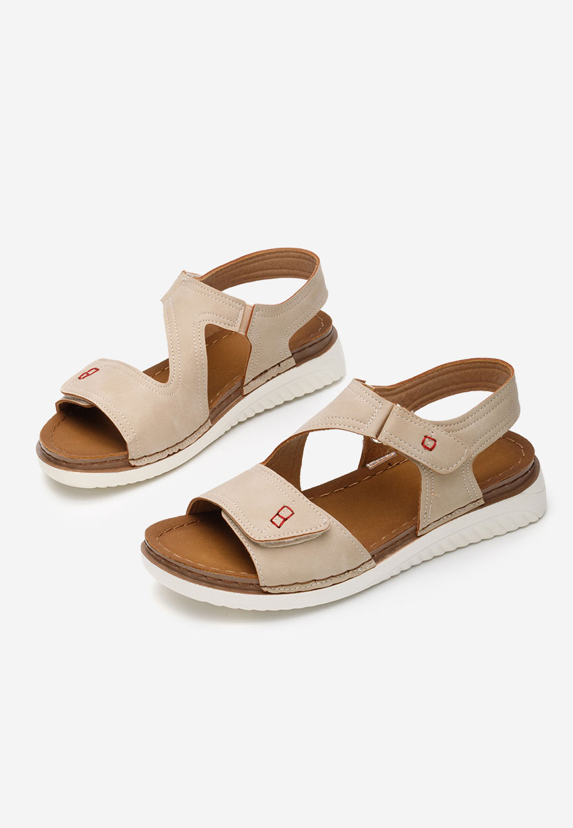 Sandali bassi donna Metina beige