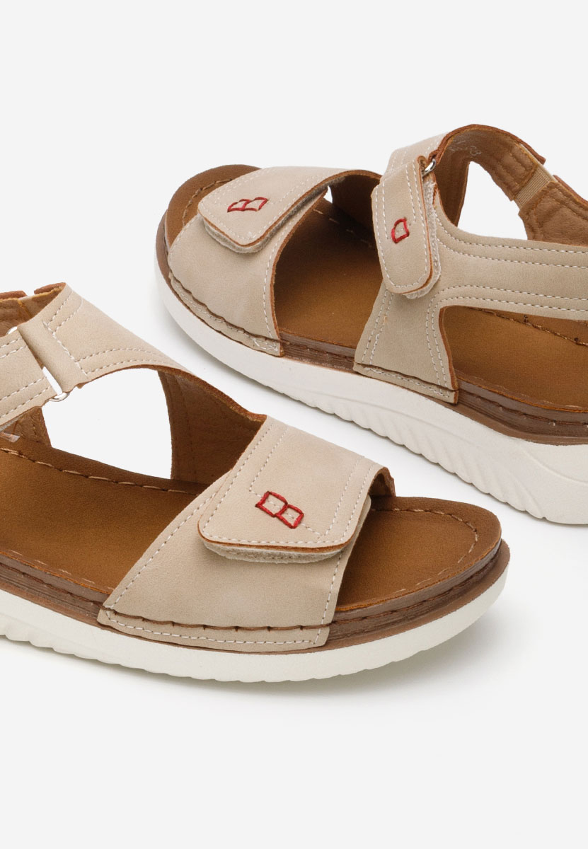 Sandali bassi donna Metina beige
