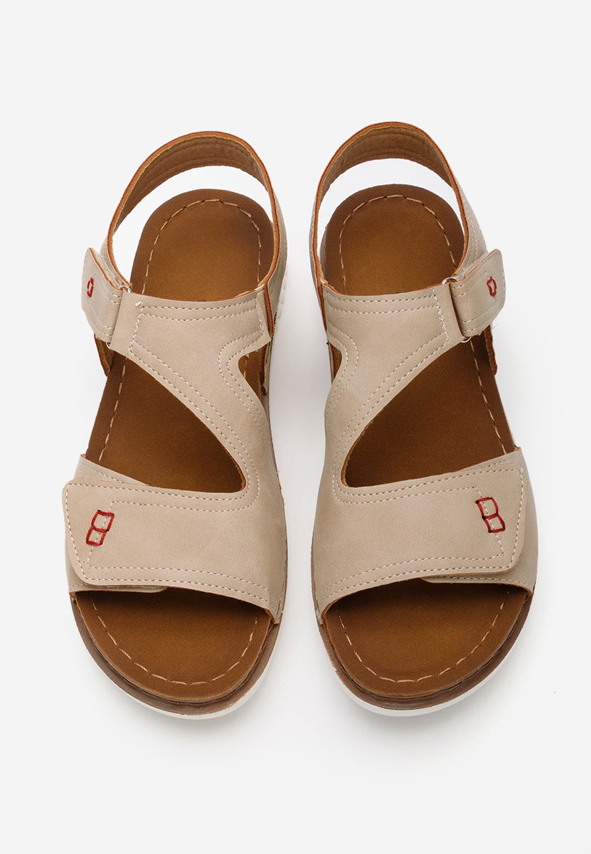 Sandali bassi donna Metina beige