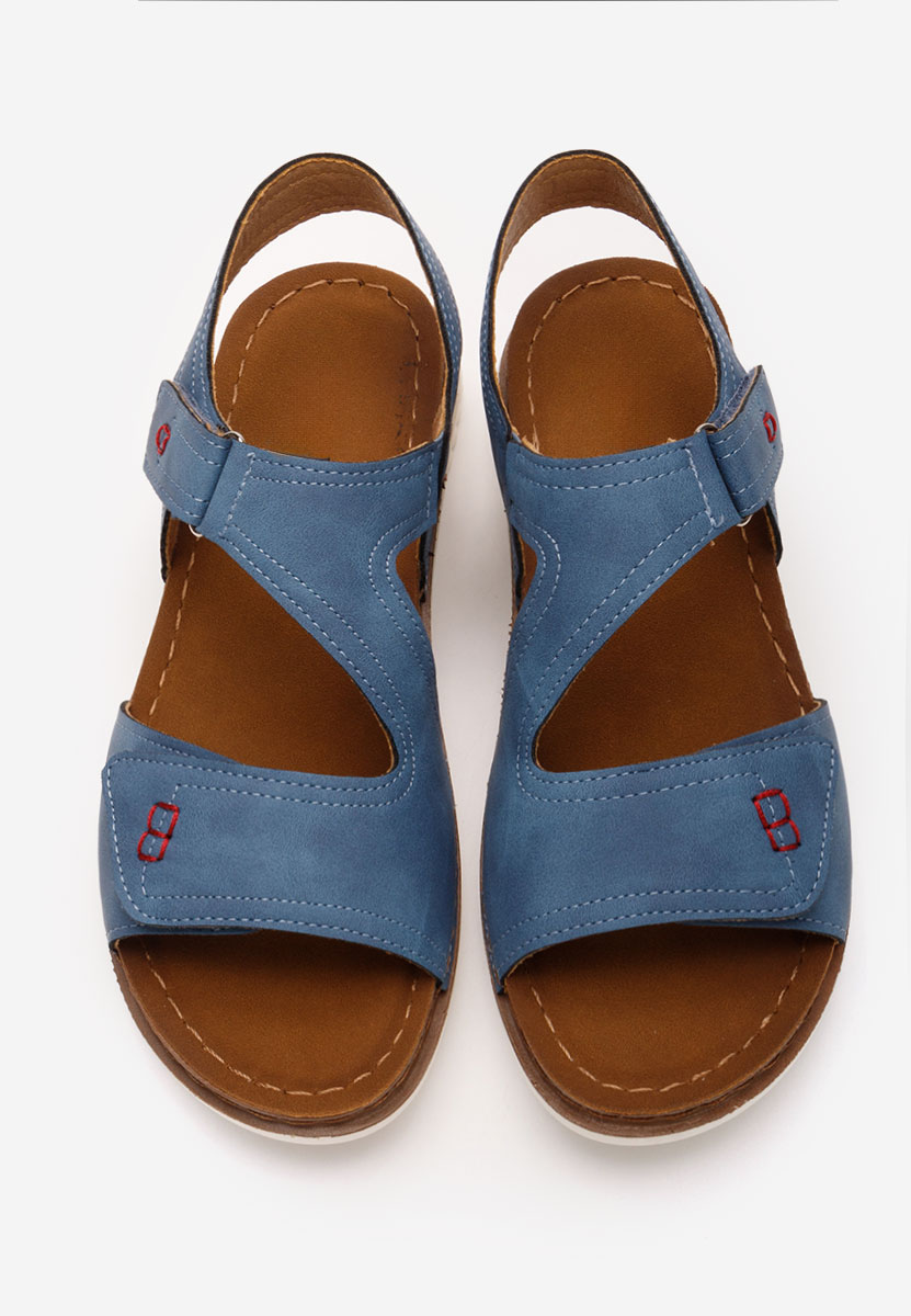 Sandali bassi donna Metina blu