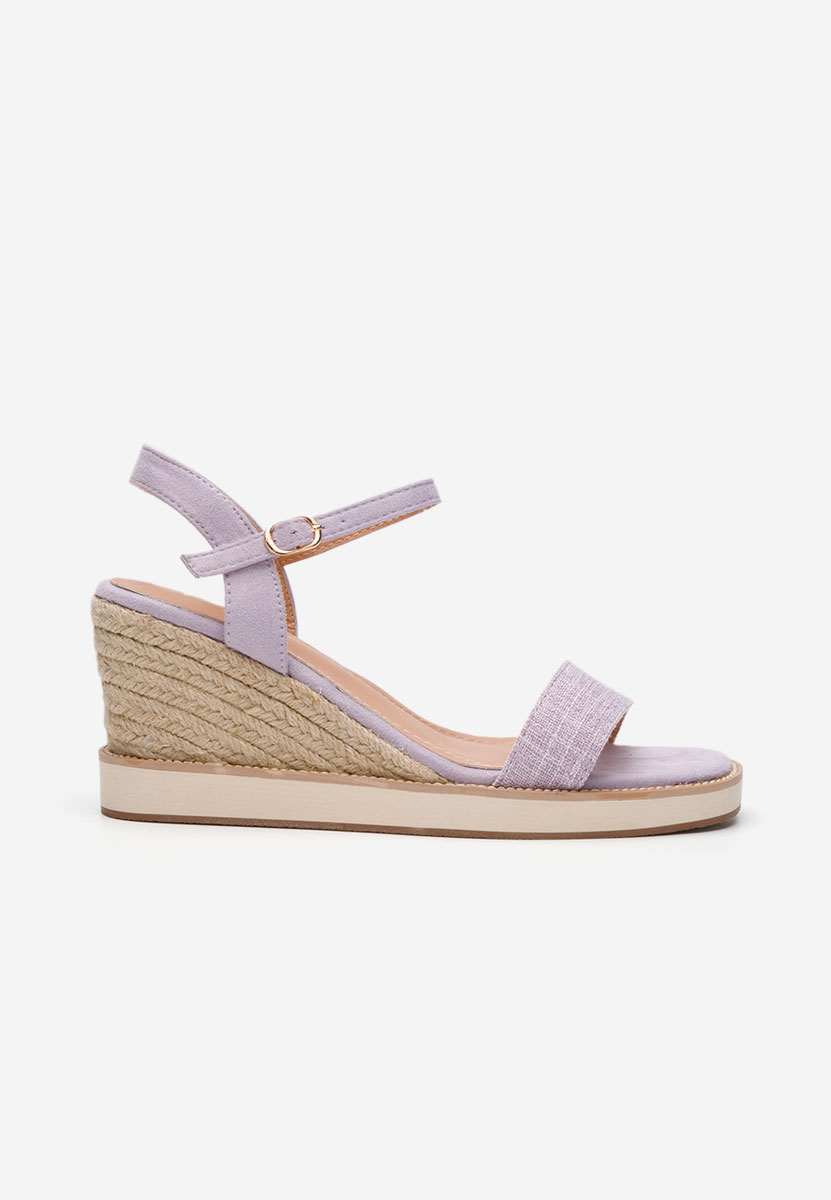 Sandali con zeppa Valessia lila