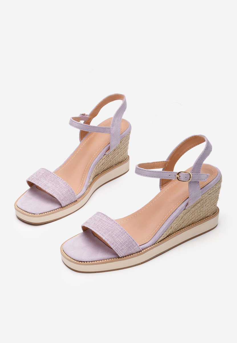 Sandali con zeppa Valessia lila