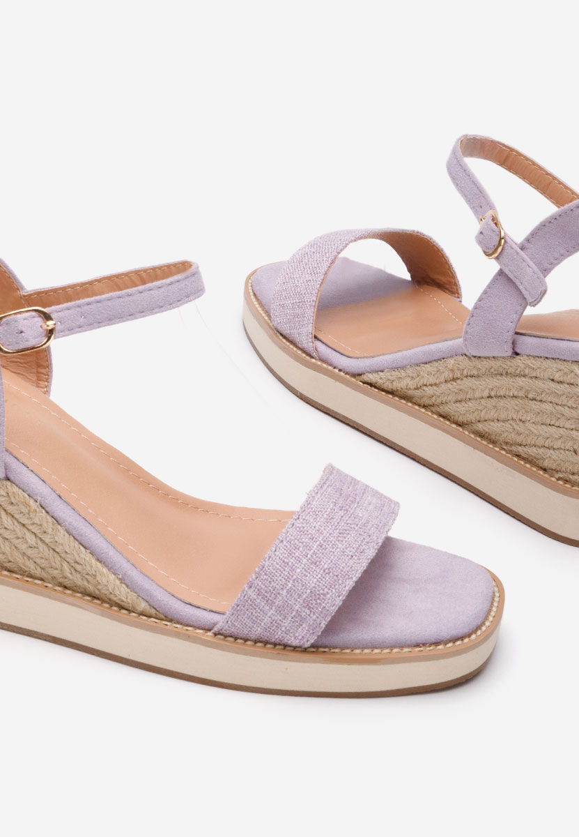 Sandali con zeppa Valessia lila