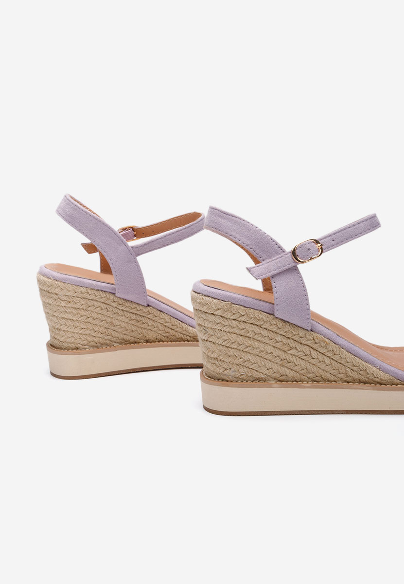 Sandali con zeppa Valessia lila