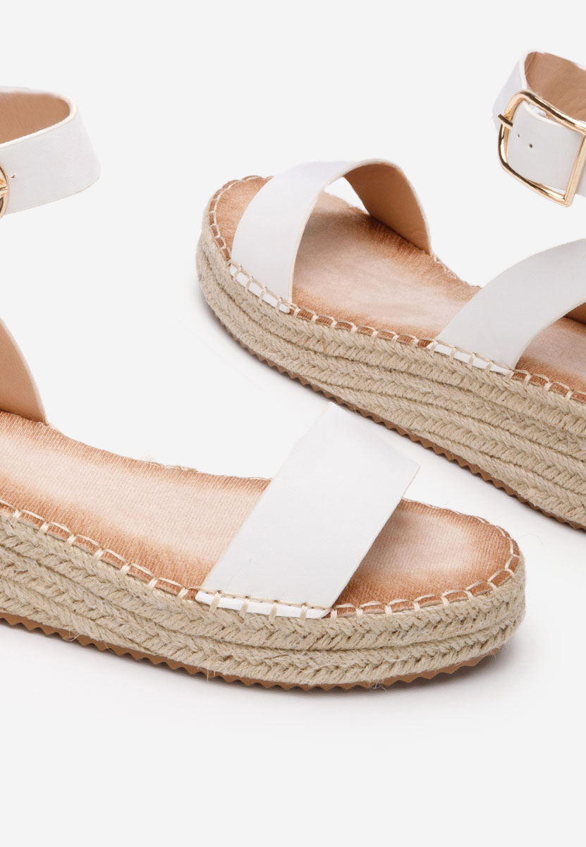 Espadrillas zeppa Veldia bianchi