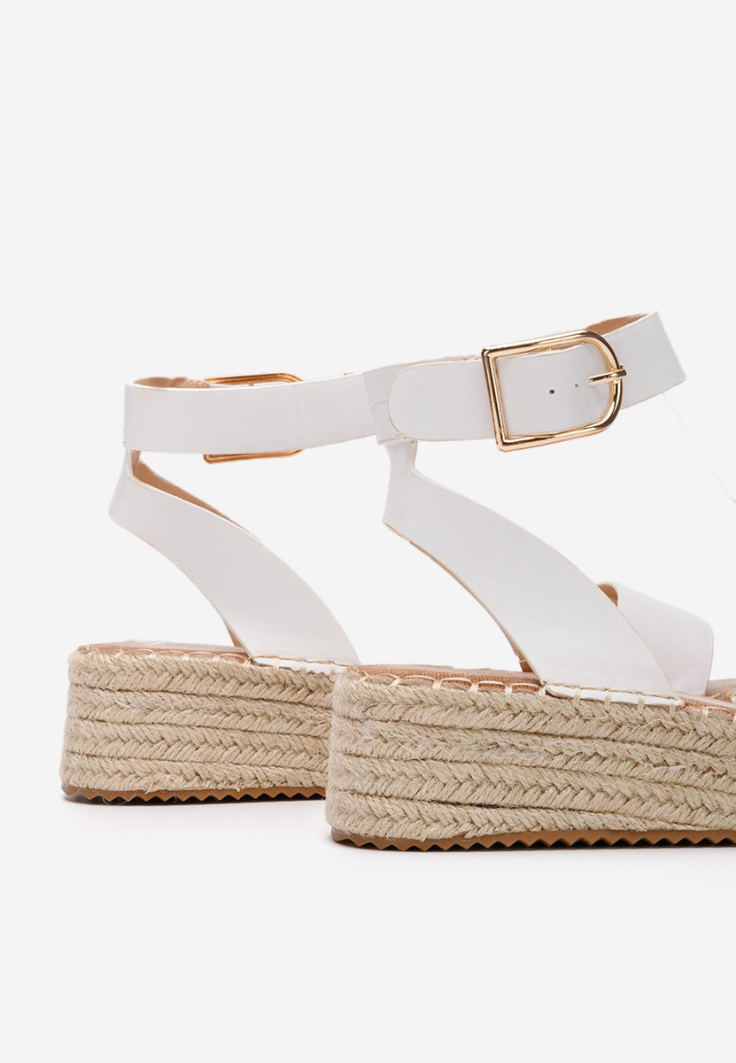 Espadrillas zeppa Veldia bianchi