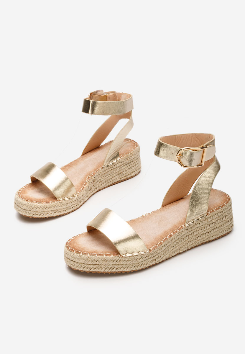 Espadrillas zeppa Veldia oro