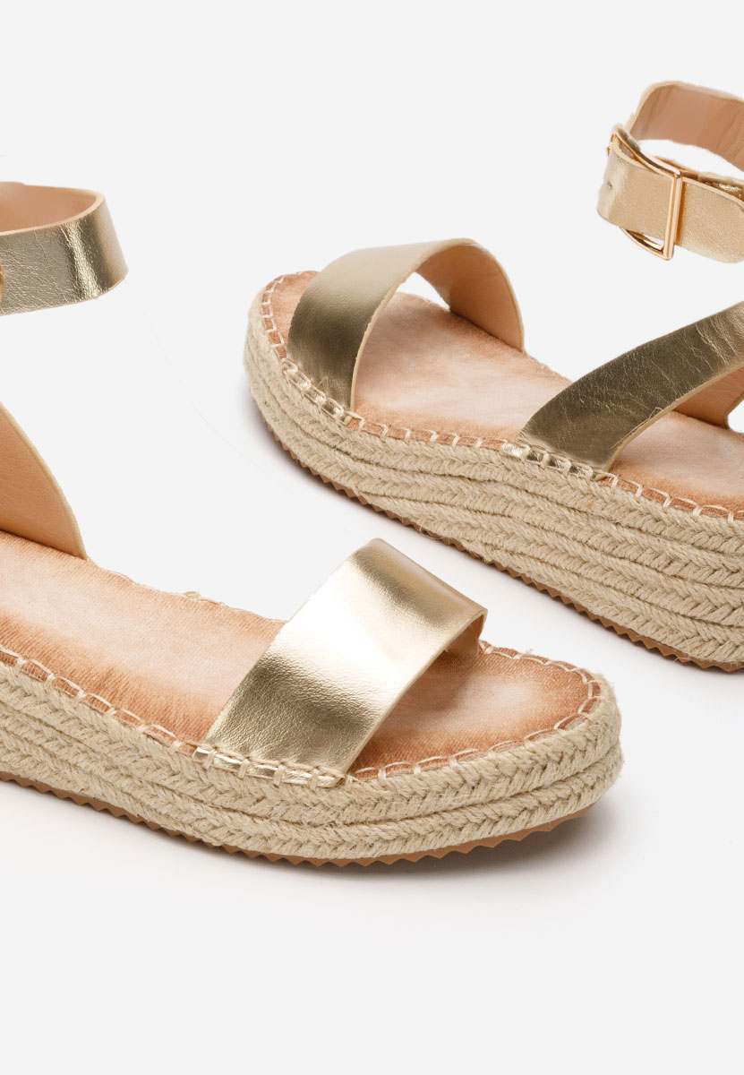 Espadrillas zeppa Veldia oro