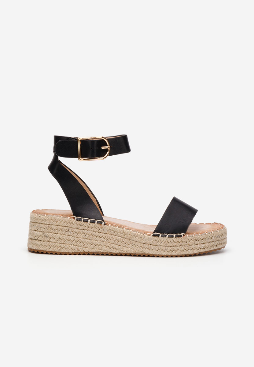 Espadrillas zeppa Veldia nero