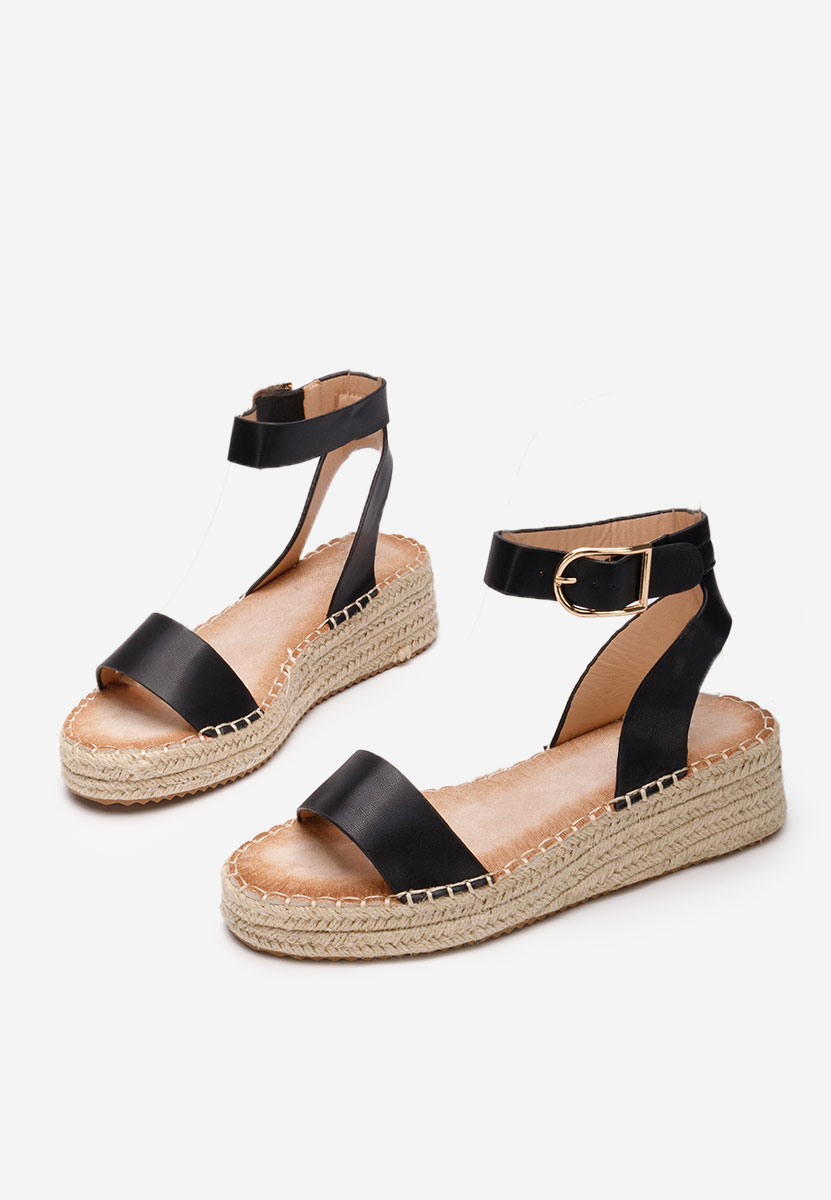 Espadrillas zeppa Veldia nero