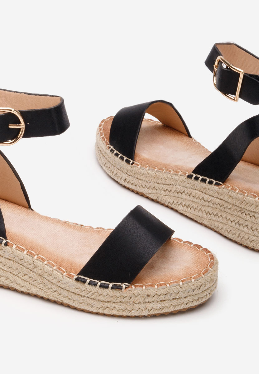 Espadrillas zeppa Veldia nero