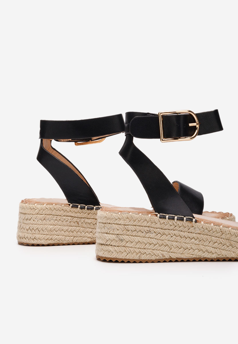 Espadrillas zeppa Veldia nero