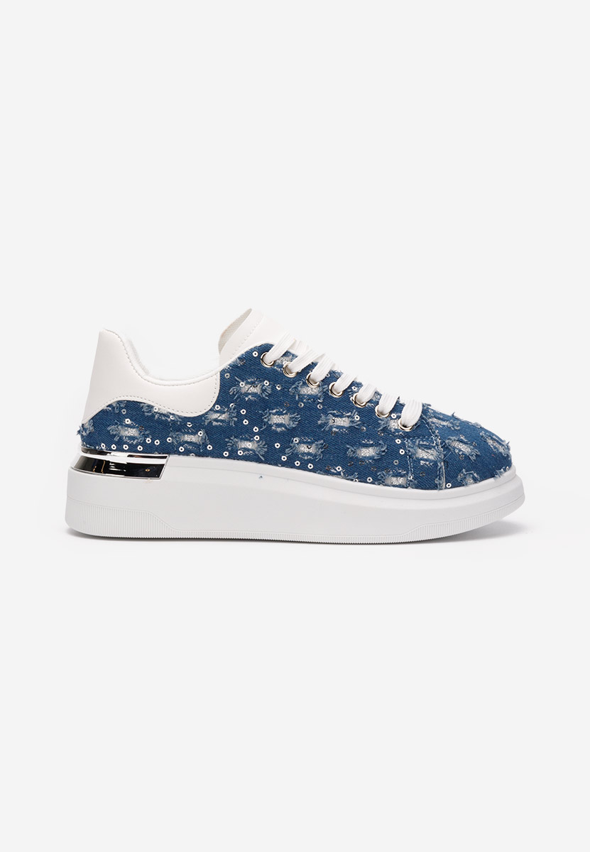 Sneakers con plateau Tanida denim