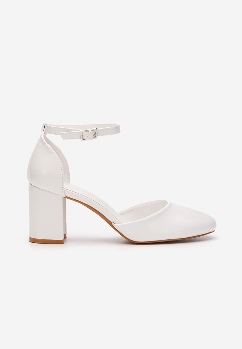 Décolleté tacco largo Fadivia bianchi