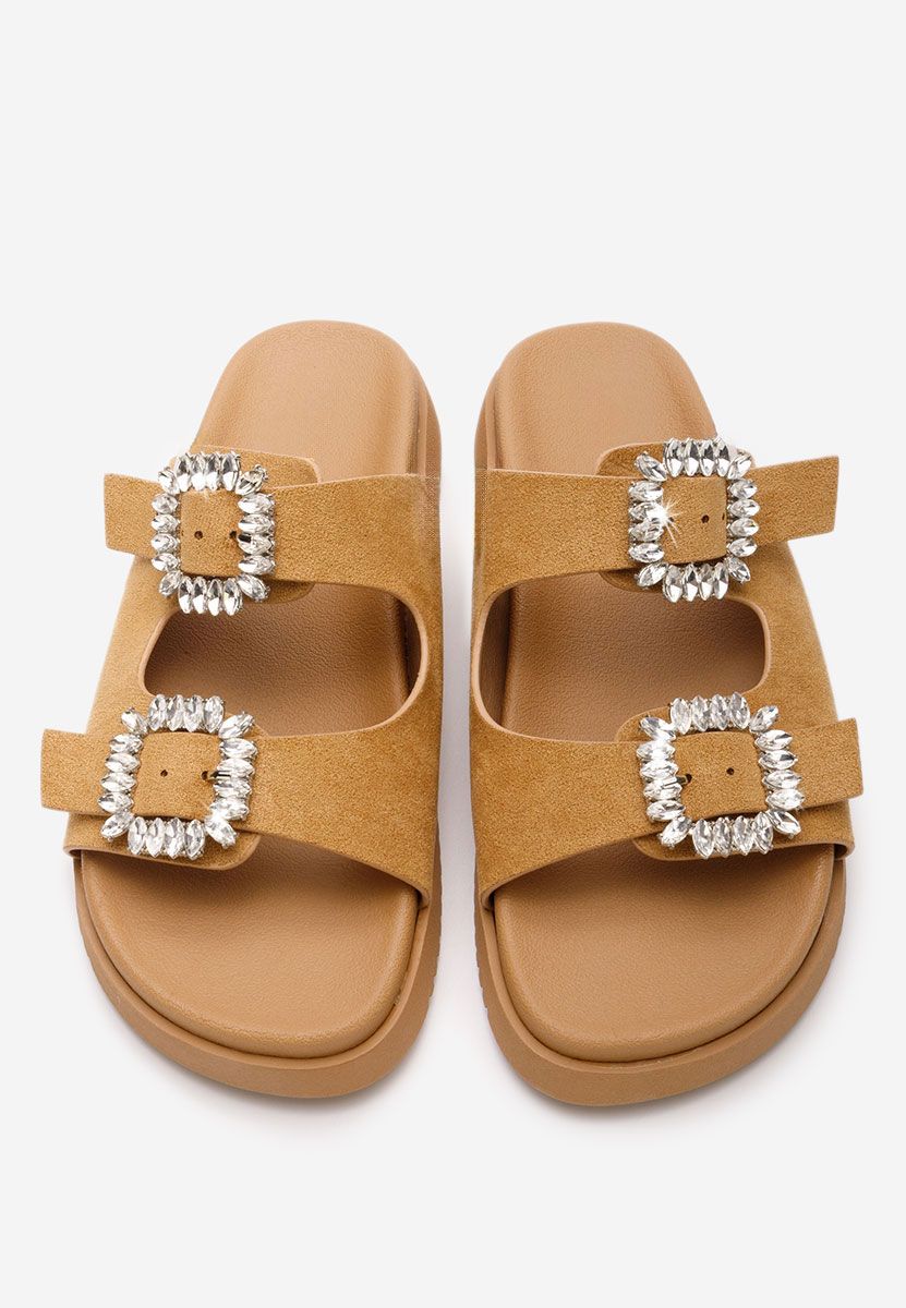 Ciabatte donna Galena camel