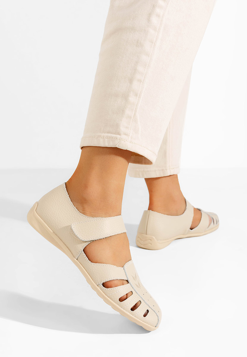 Ballerine cuoio Emmeline beige
