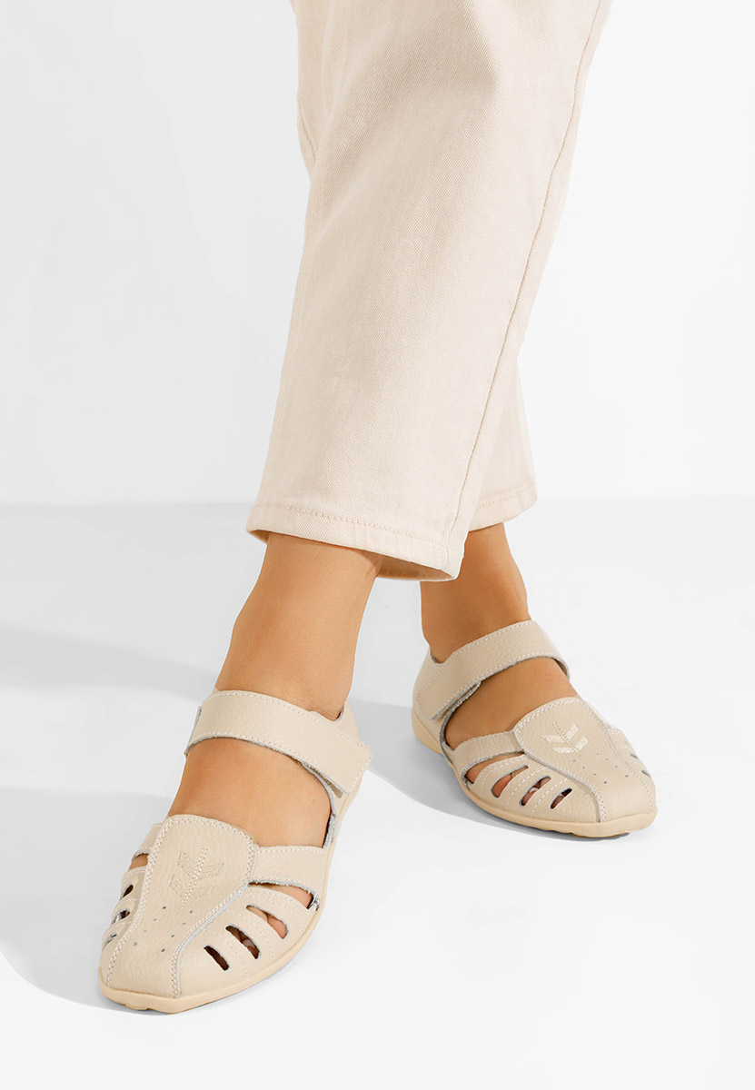 Ballerine cuoio Emmeline beige