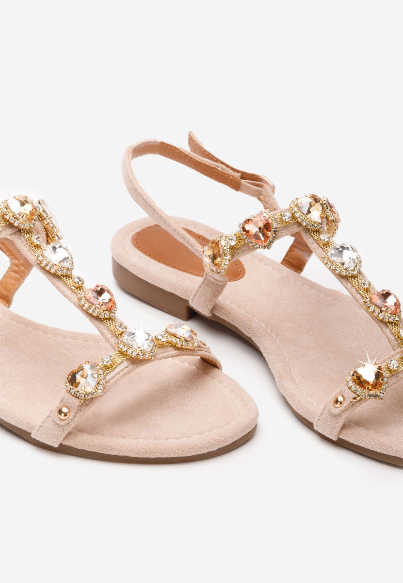 Sandali gioiello Haley beige