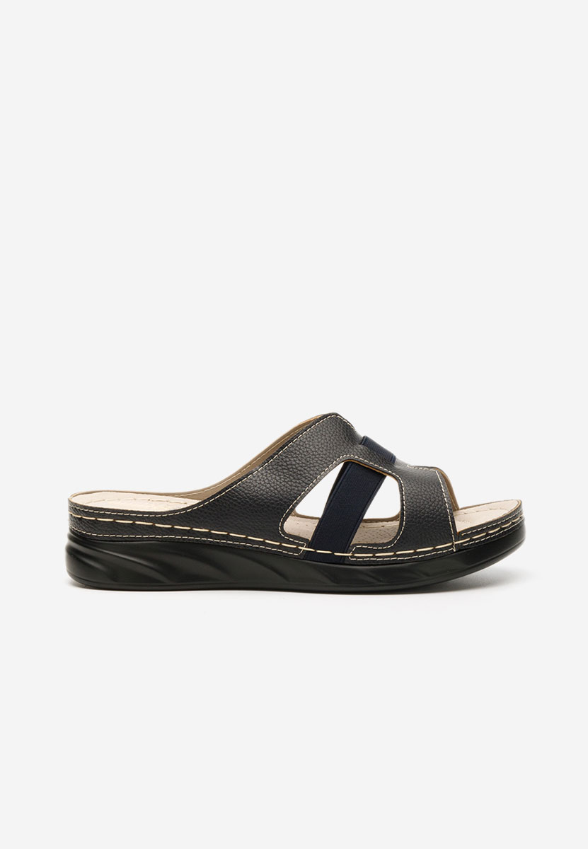 Ciabatte ortopediche donna Lonnia blu marine