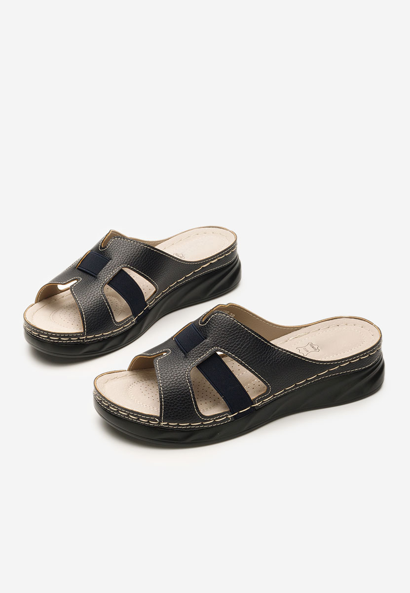 Ciabatte ortopediche donna Lonnia blu marine