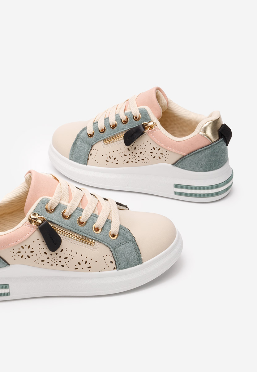 Scarpe sportive per bambina Quria beige