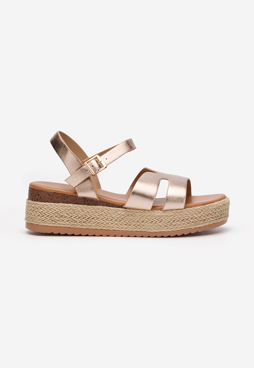 Espadrillas zeppa Rumia champagne