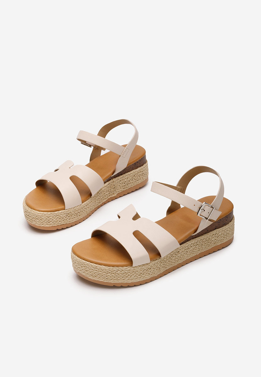 Espadrillas zeppa Rumia beige