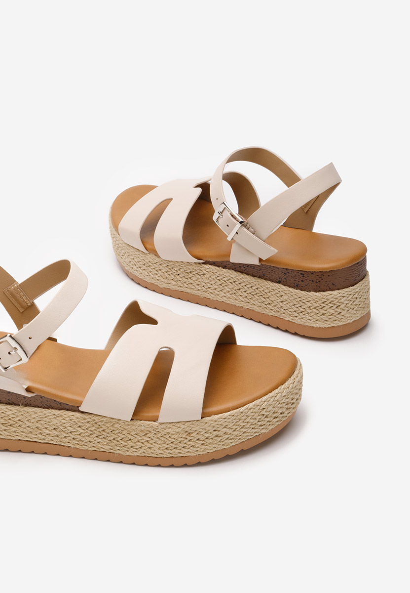 Espadrillas zeppa Rumia beige