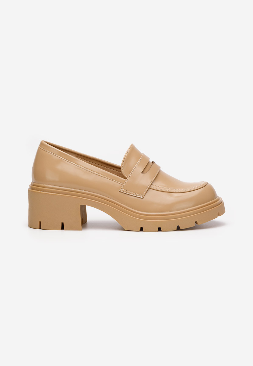Mocassini con tacco Naera V3 beige