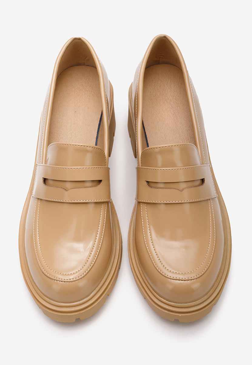 Mocassini con tacco Naera V3 beige