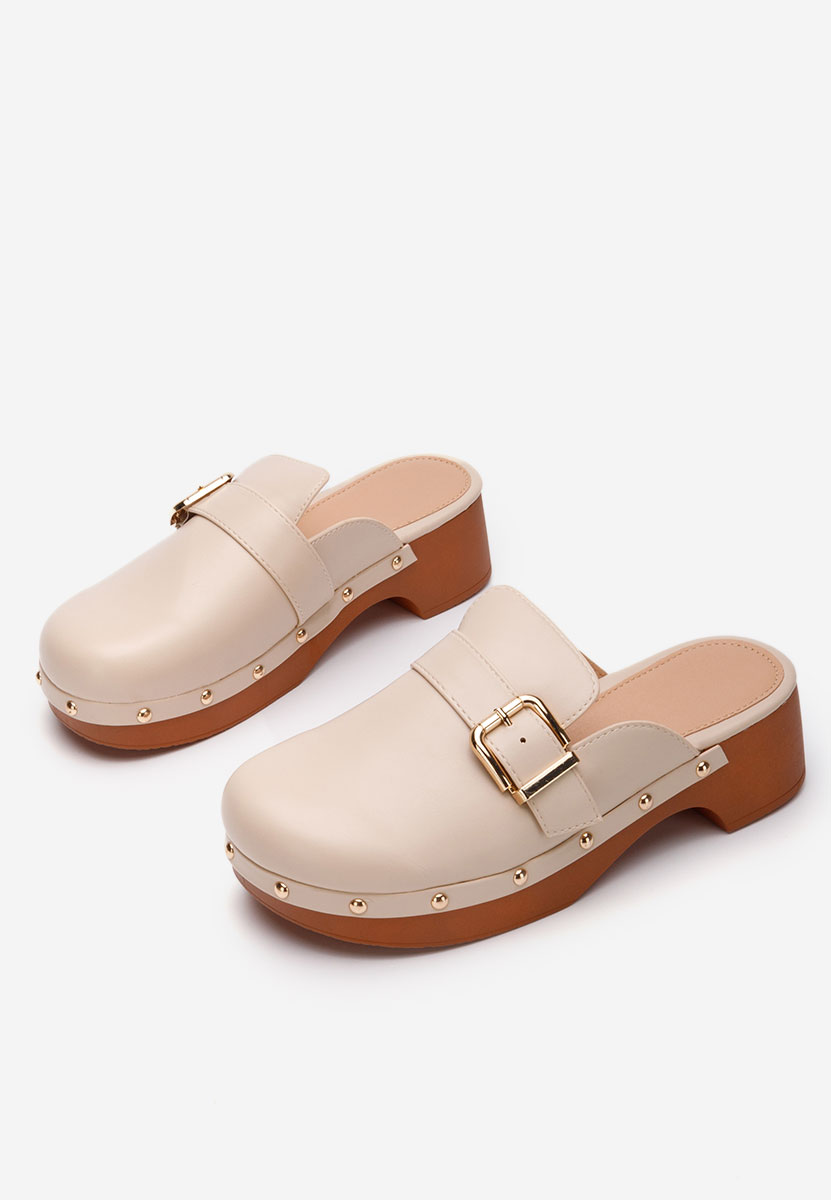 Zoccoli donna Advika beige