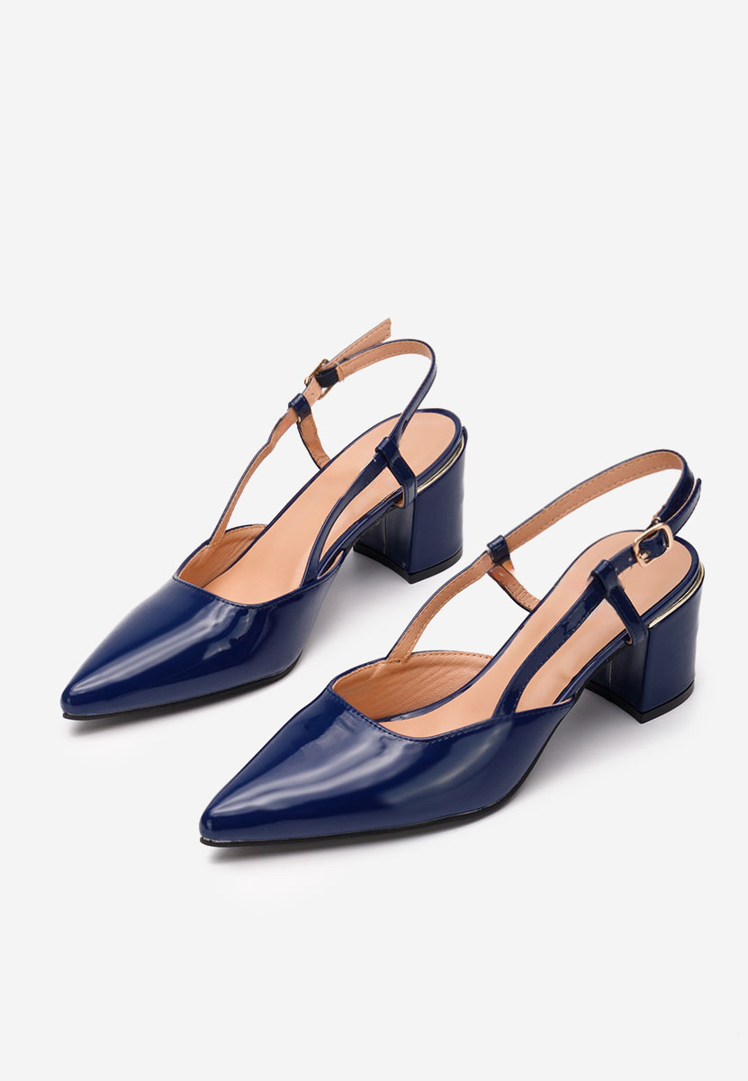 Décolleté Slingback Marla blu marine