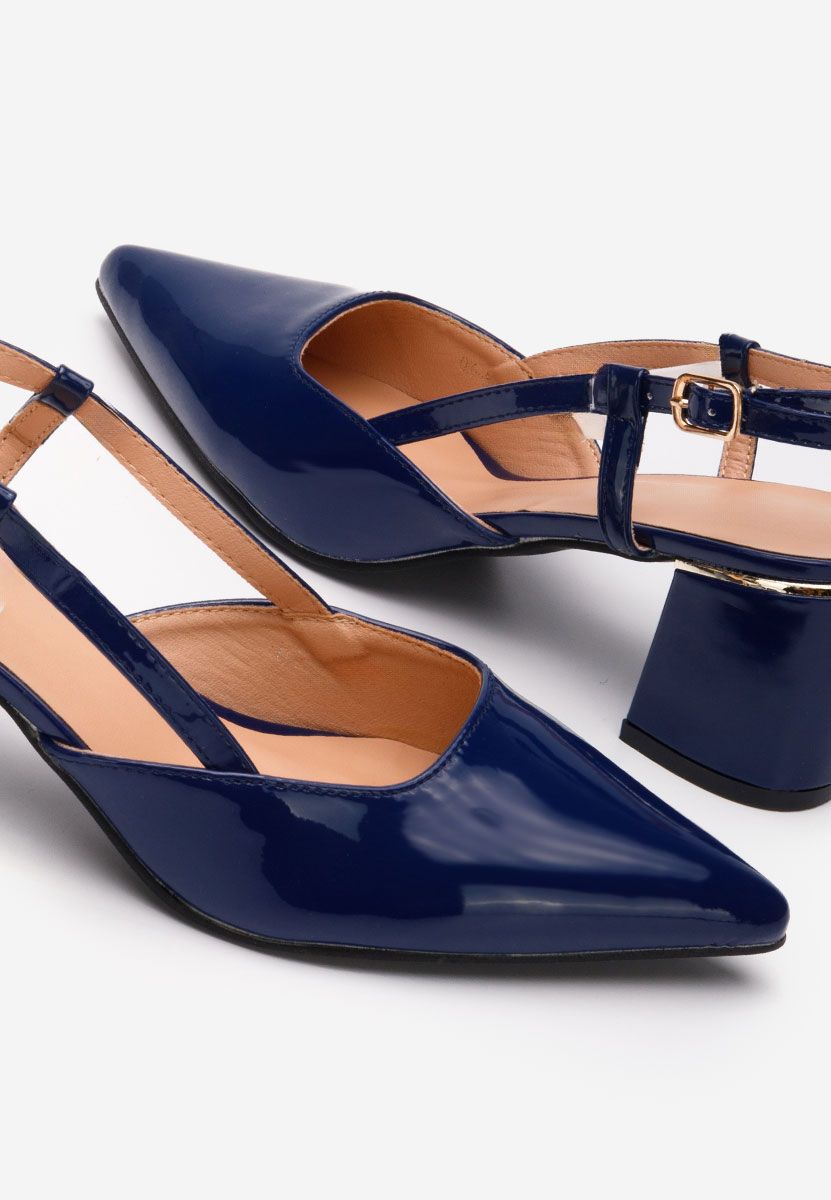 Décolleté Slingback Marla blu marine