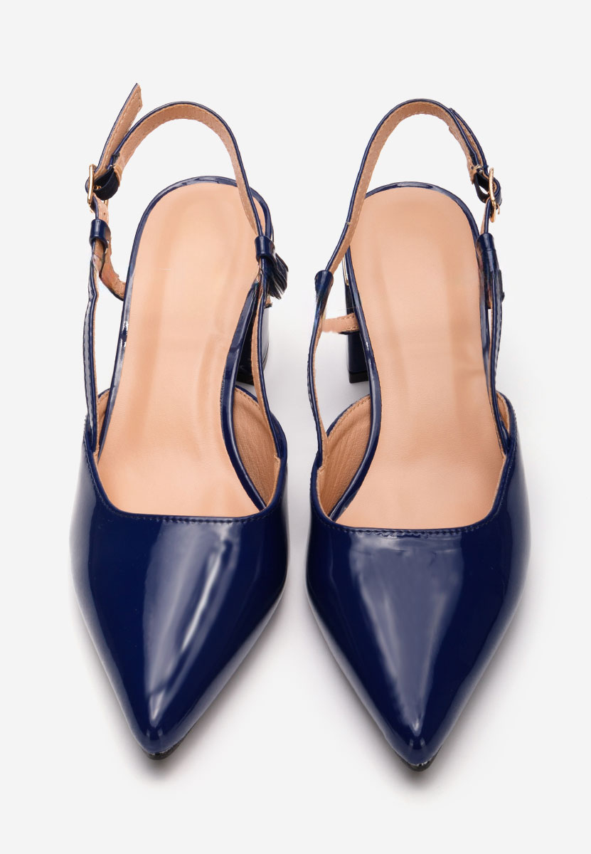 Décolleté Slingback Marla blu marine