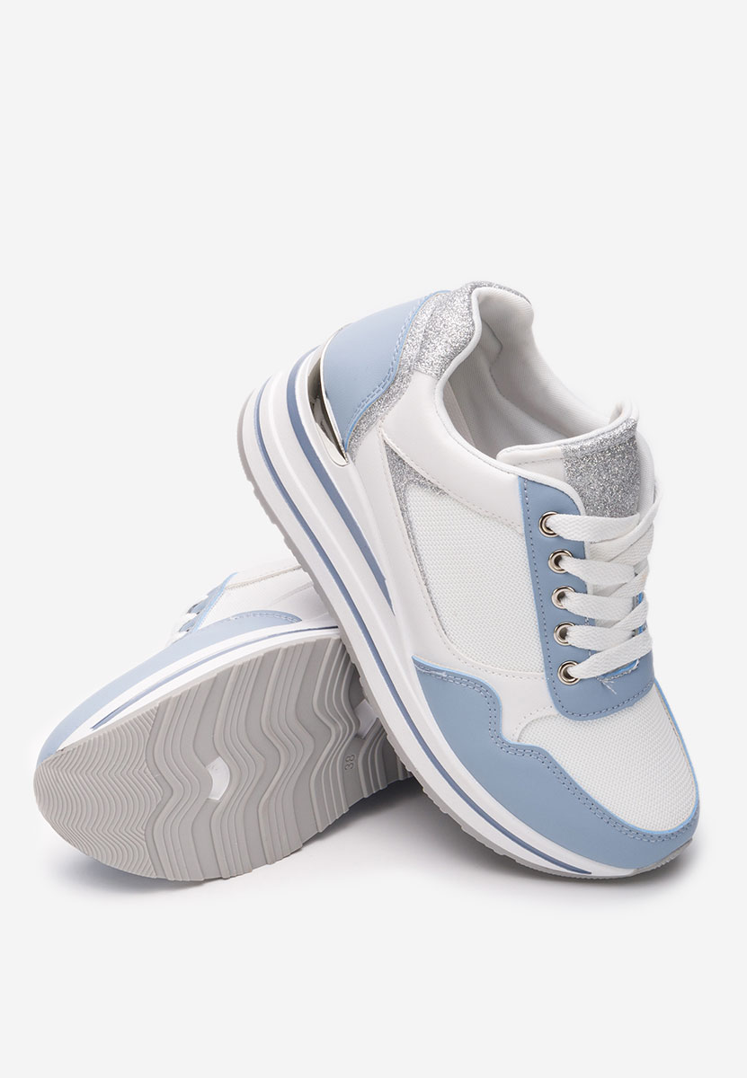 Sneakers con zeppa Bienna blu