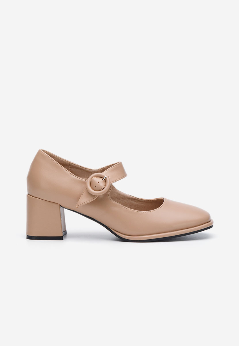 Décolleté tacco largo Valerea beige