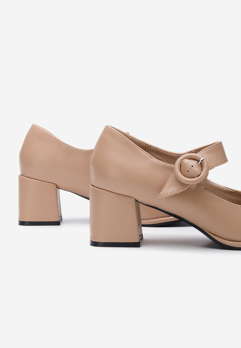 Décolleté tacco largo Valerea beige