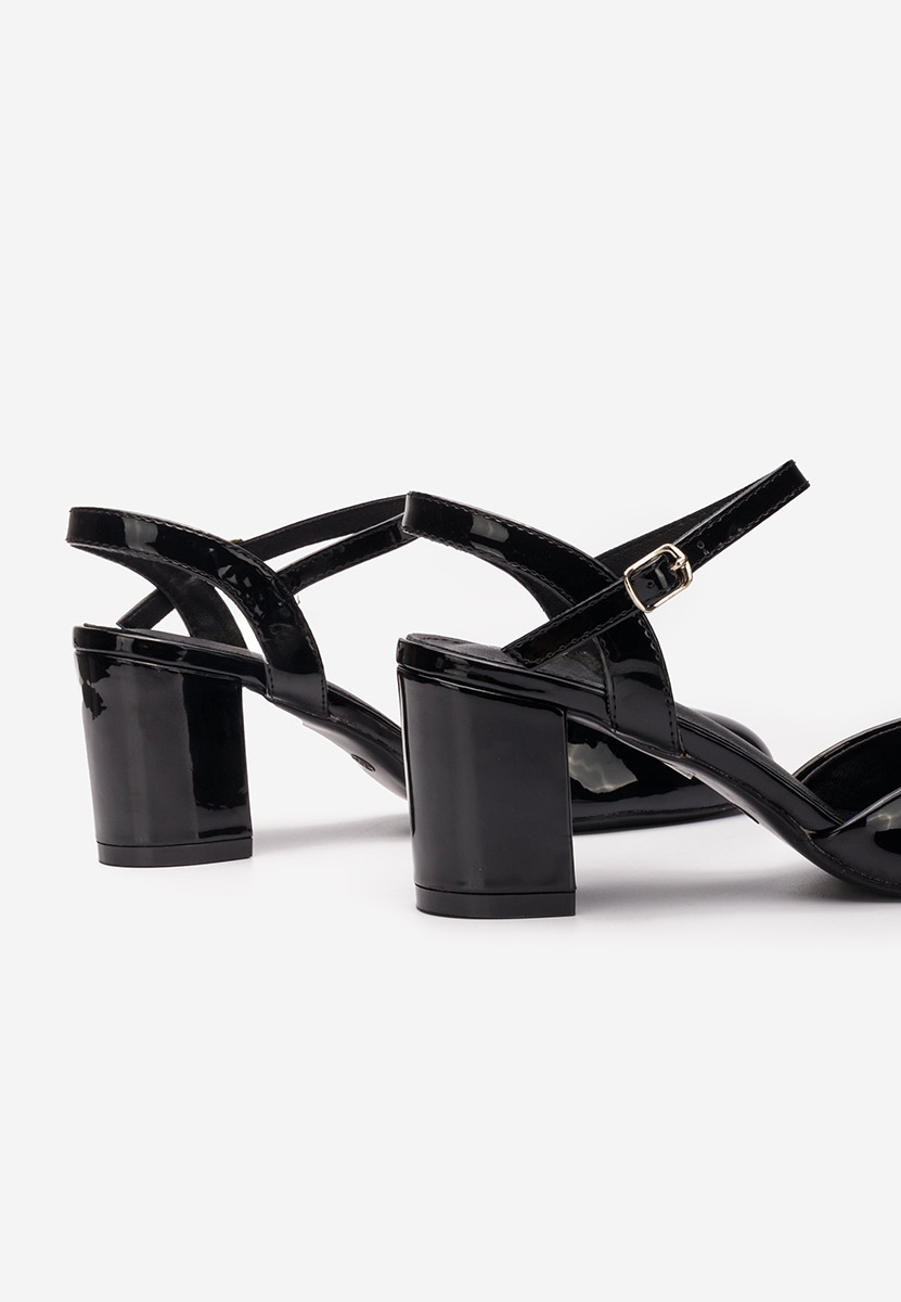 Décolleté tacco largo Asmita V2 nero