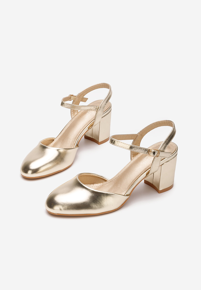 Décolleté tacco largo Asmita V2 oro