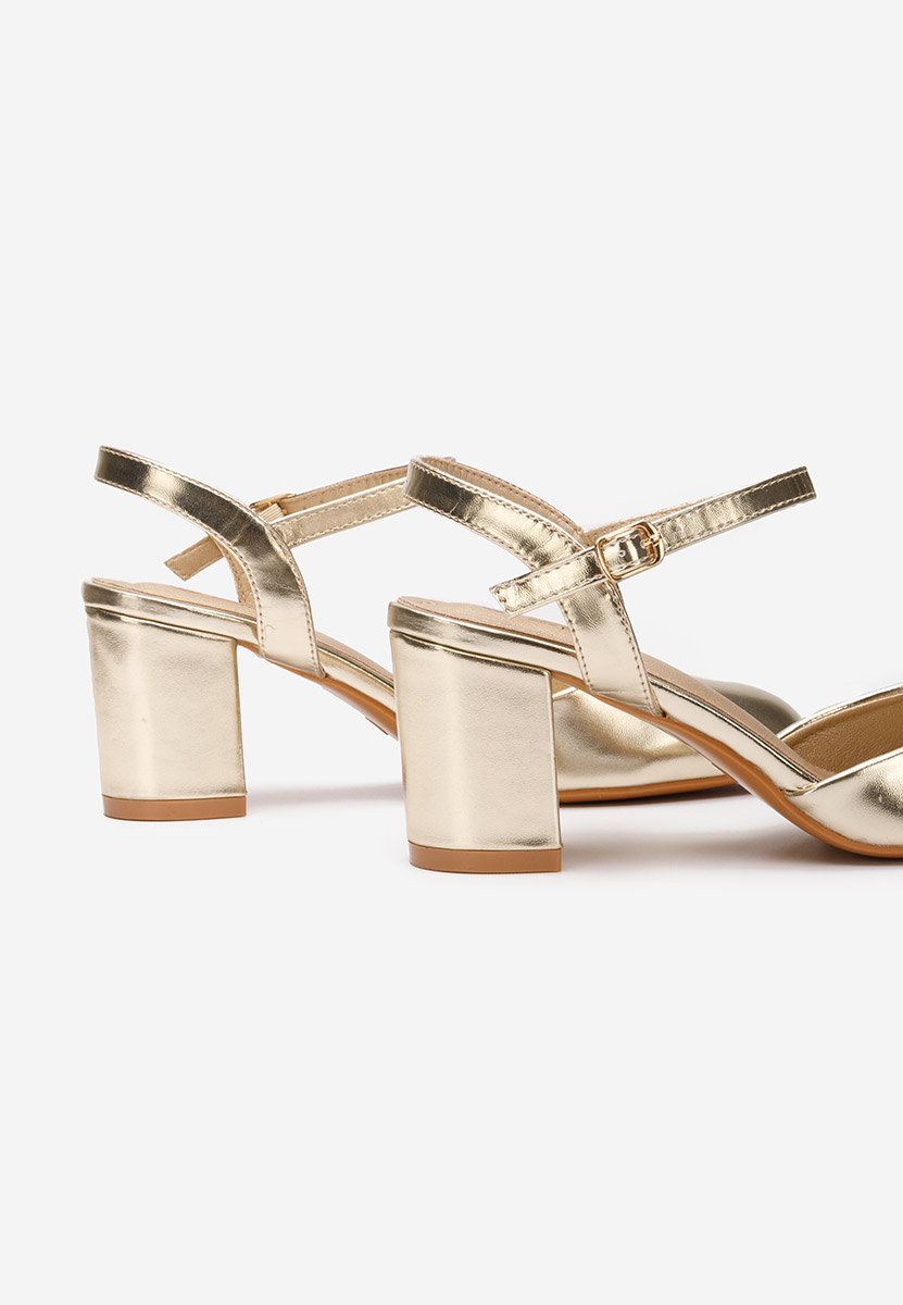 Décolleté tacco largo Asmita V2 oro